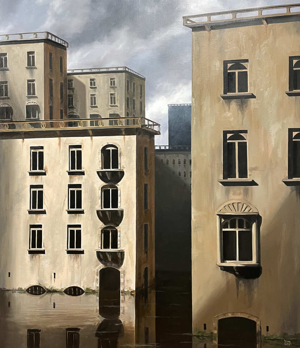 Painting: Abandoned Buildings